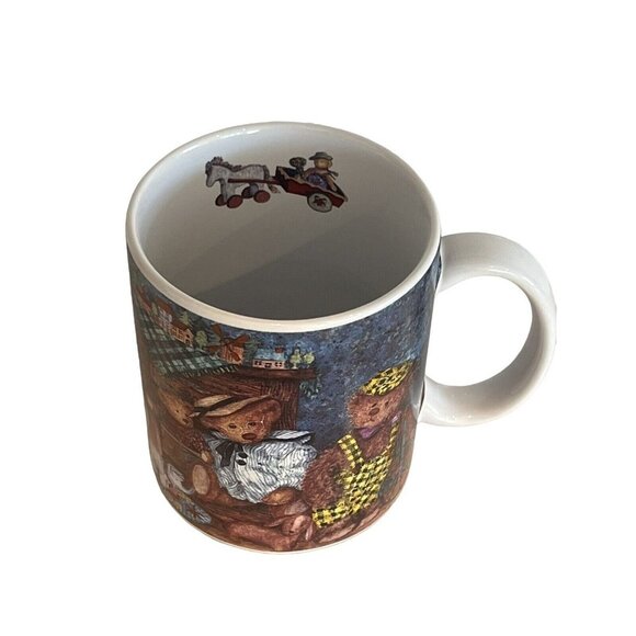 Vintage 1998 Lang and Wise ALL DECKED OUT Anna Krajewski Teddy Bear Coffee Mug - Picture 5 of 5